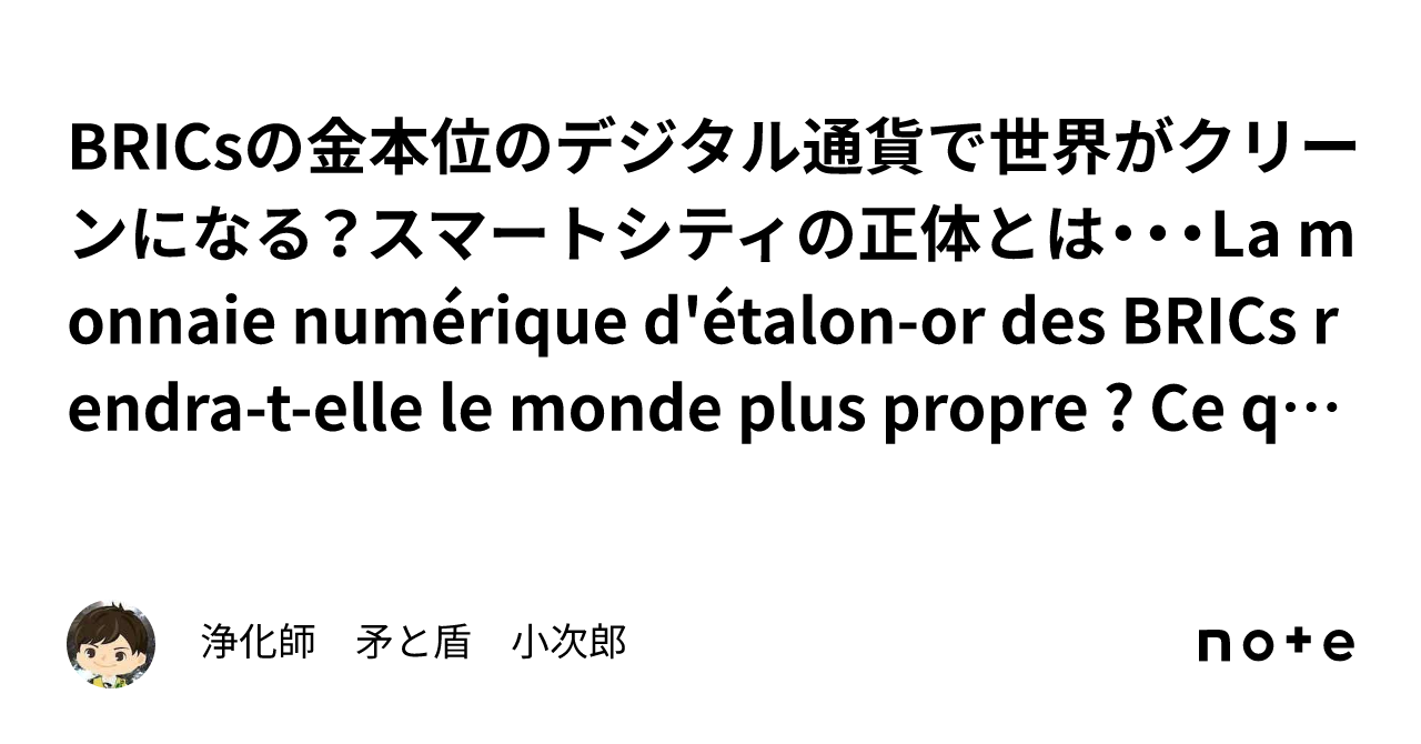 Brics La Monnaie Num Rique D