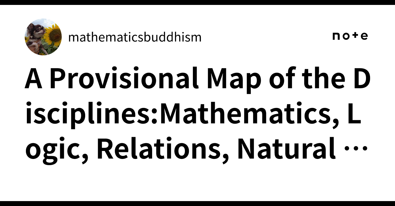 A Provisional Map of the Disciplines:Mathematics, Logic, Relations ...