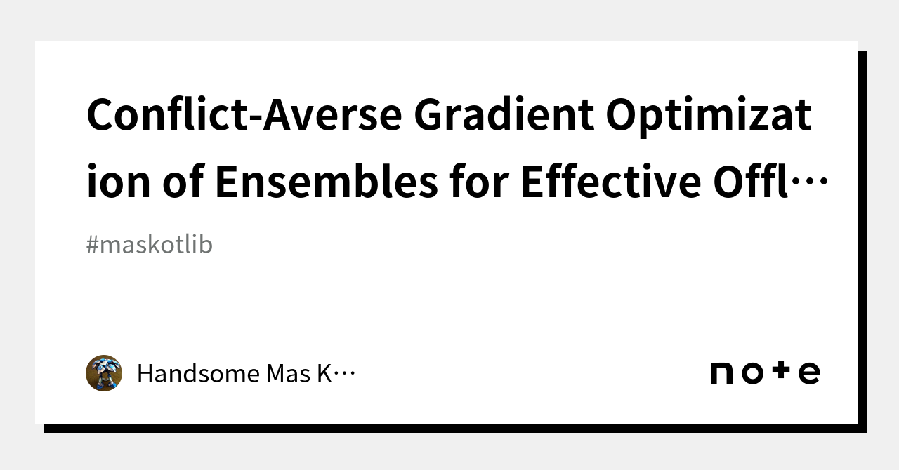 conflict-averse-gradient-optimization-of-ensembles-for-effective