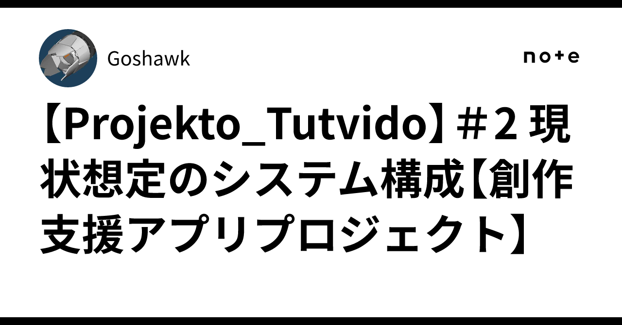 [Project_Tutvido] #2 Current Assumed System Configuration [Creative ...