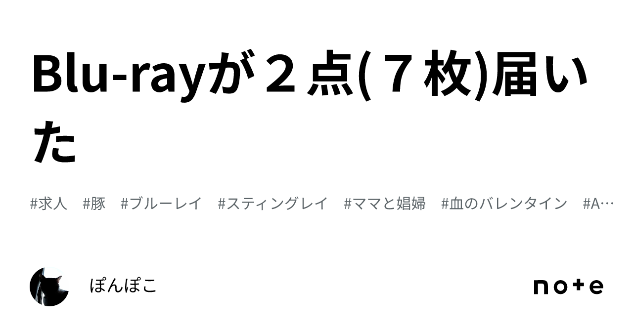 Blu-rayが２点(７枚)届いた｜K P 6 1 ◁非クリエイター