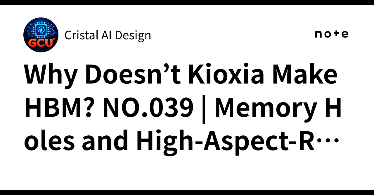 Hbm Stack Layout Why Doesn’t Kioxia Make HBM? NO.039 | Memory Holes and High-Aspect ...