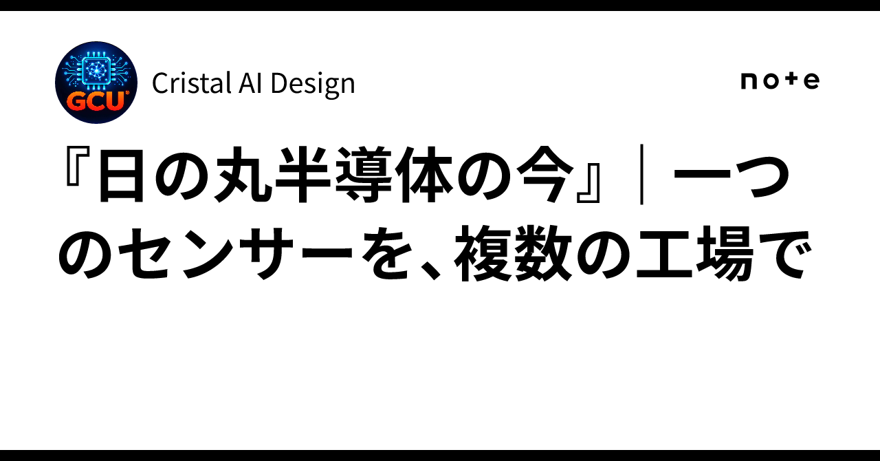 The Current State of 'Hinomaru Semiconductors' | One Sensor, Multiple ...