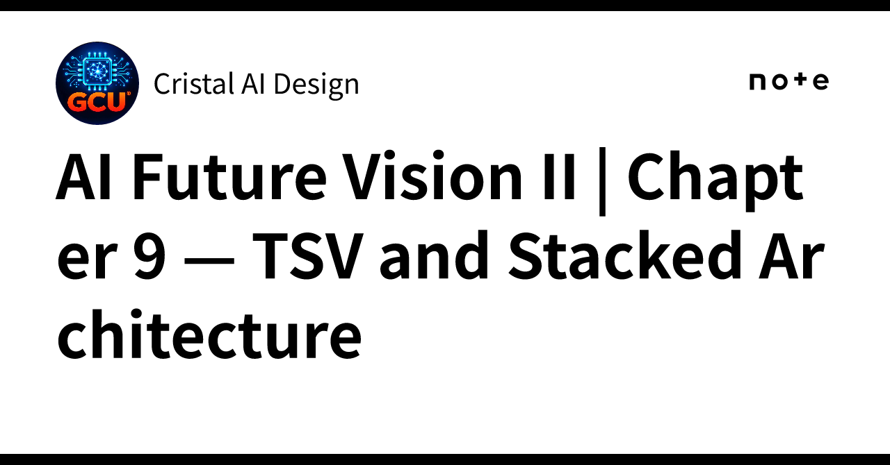 AI Future Vision II | Chapter 9 — TSV and Stacked Architecture｜Cristal ...