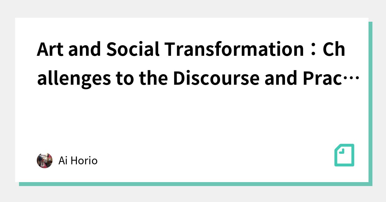 art-and-social-transformation-challenges-to-the-discourse-and-practice