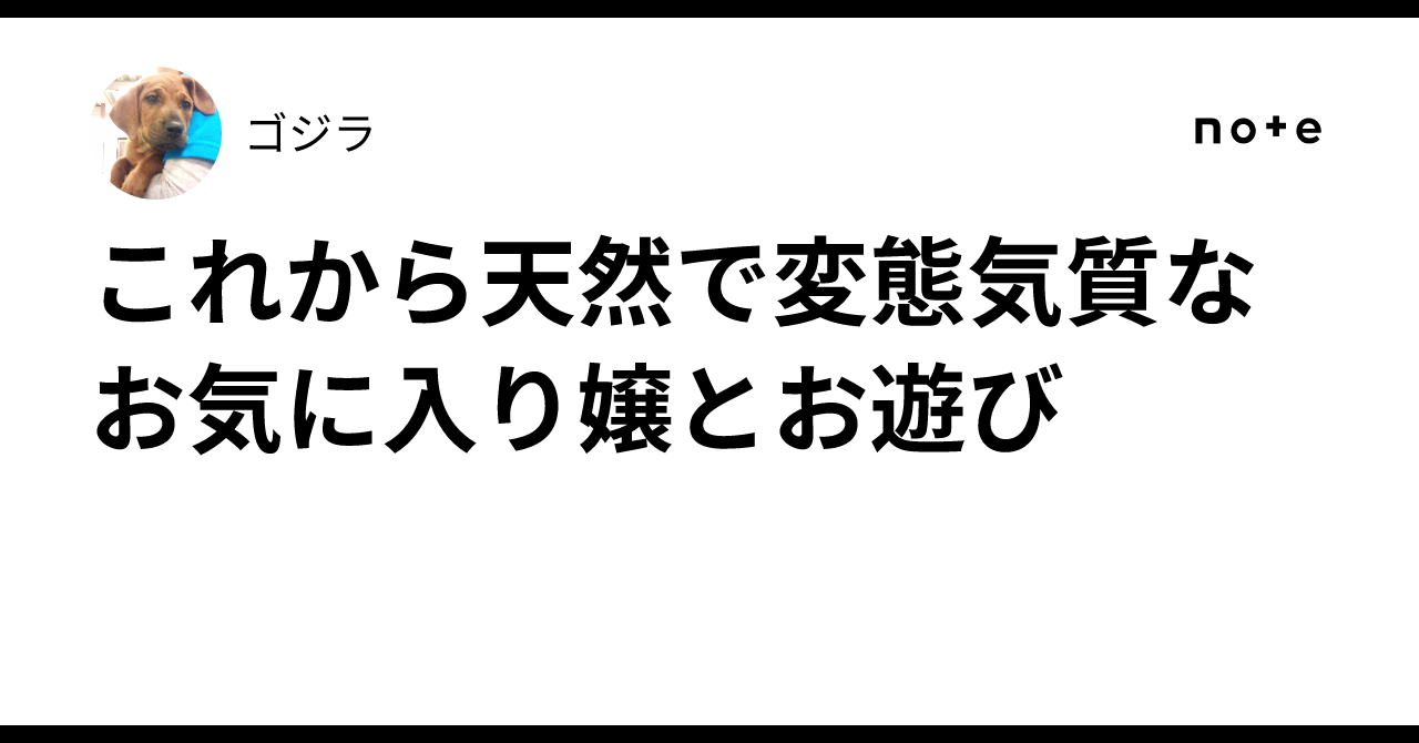 これから天然で変態気質なお気に入り嬢とお遊び｜ゴジラ