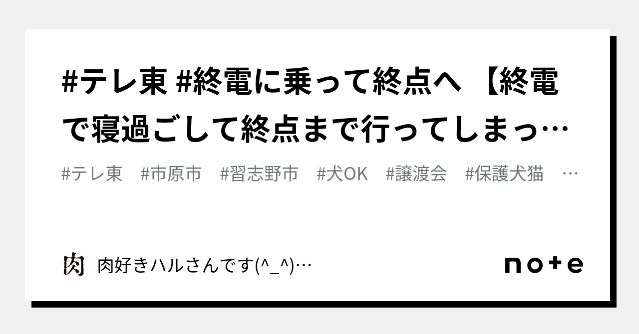 テレ東 終電に乗って終点へ 【終電で寝過ごして終点まで行ってしまった…】誰でも経験があるこの【絶望体験】をあえて行い、朝までぶらぶら｜肉