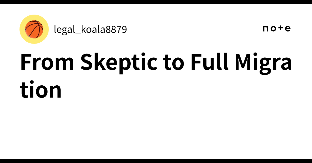 From Skeptic to Full Migration