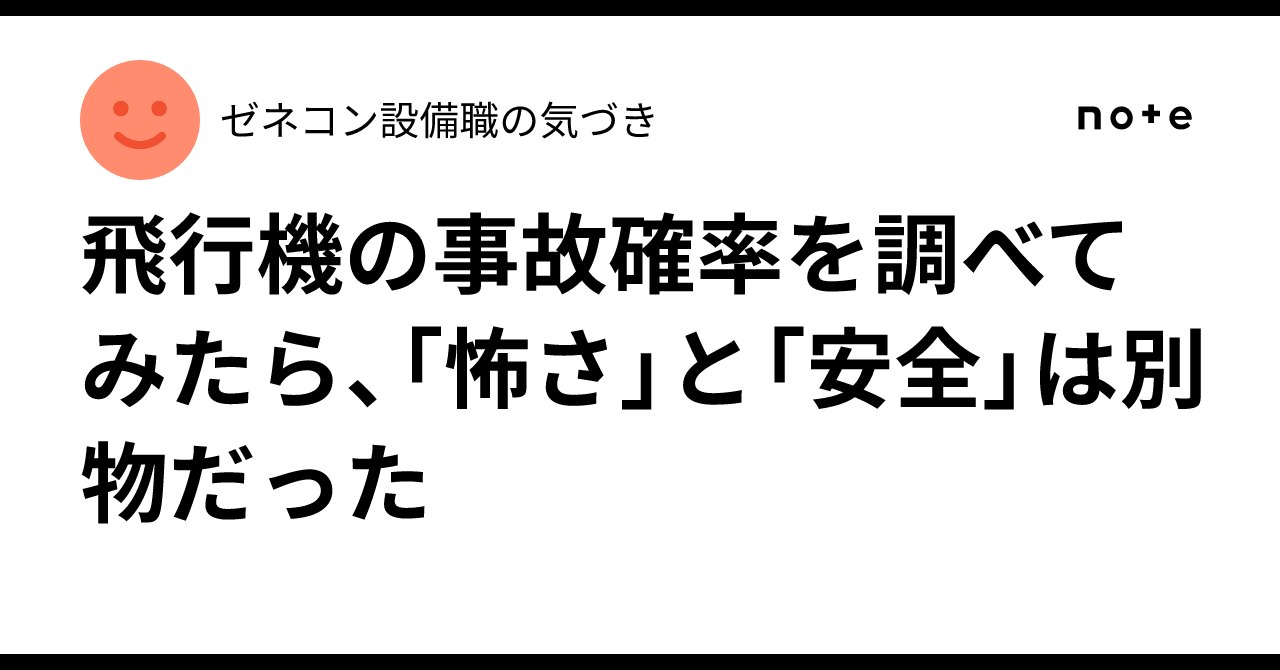 飛行機事故確率