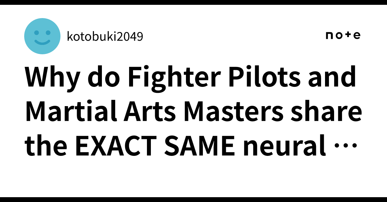 Vector Structural Systems Why do Fighter Pilots and Martial Arts Masters share the EXACT SAME ...