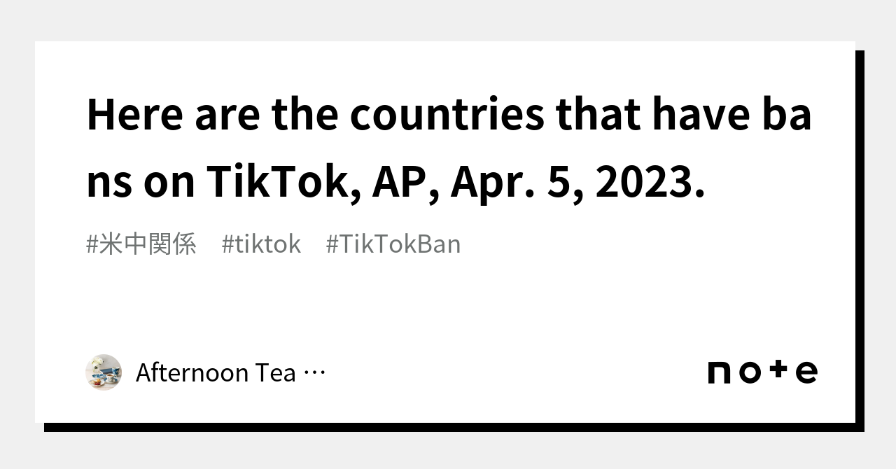 Here Are The Countries That Have Bans On Tiktok Ap Apr 5 2023