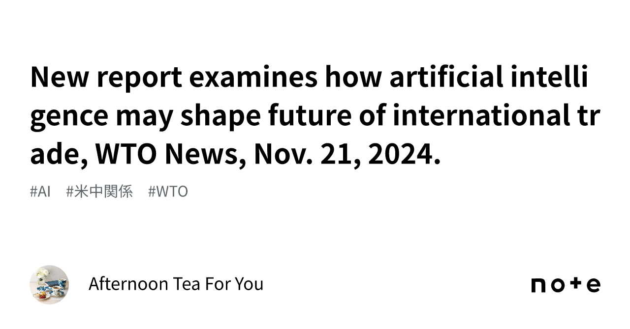 New report examines how artificial intelligence may shape future of ...