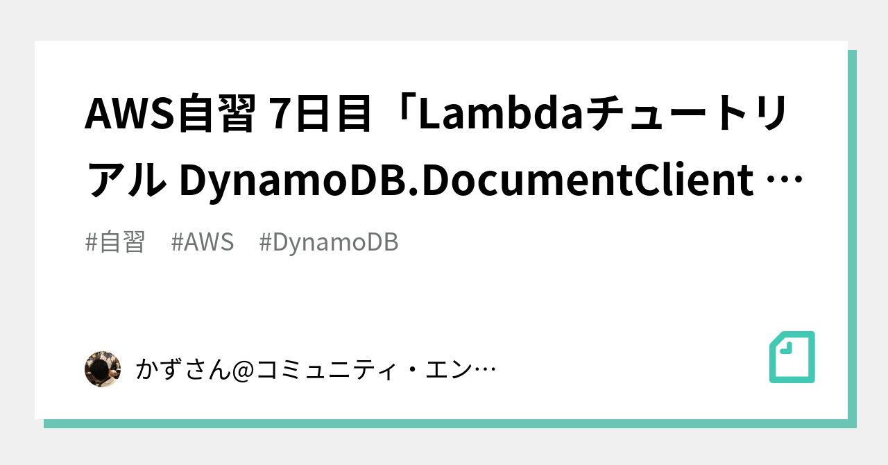 Aws Dynamodb Documentclient Put Example