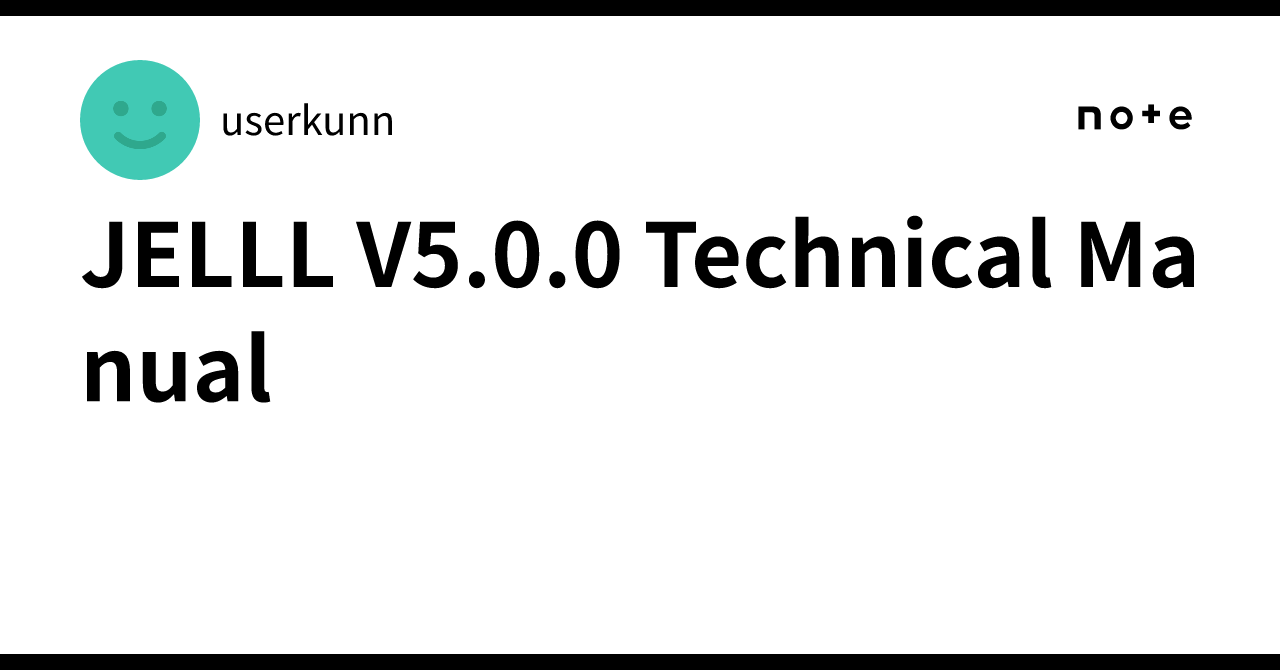 Typescript Tsx JELLL V5.0.0 Technical Manual|userkunn