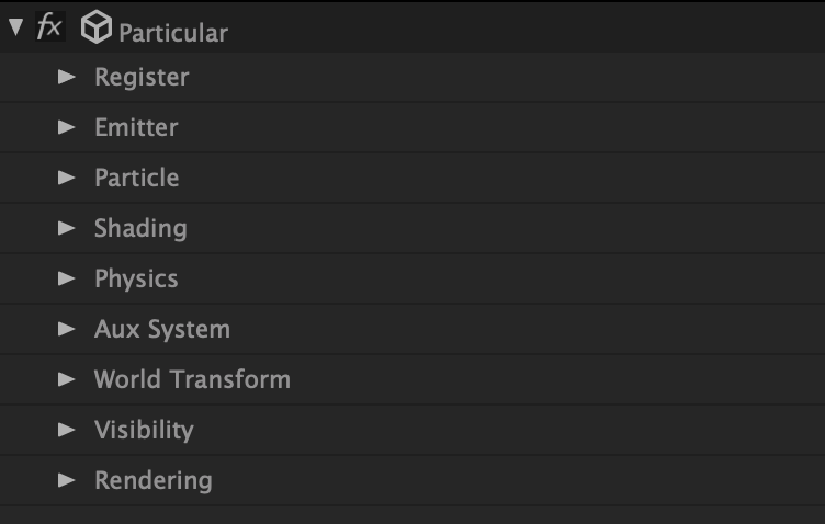 After Effects Particularの使い方講座 1 城台直人 Note