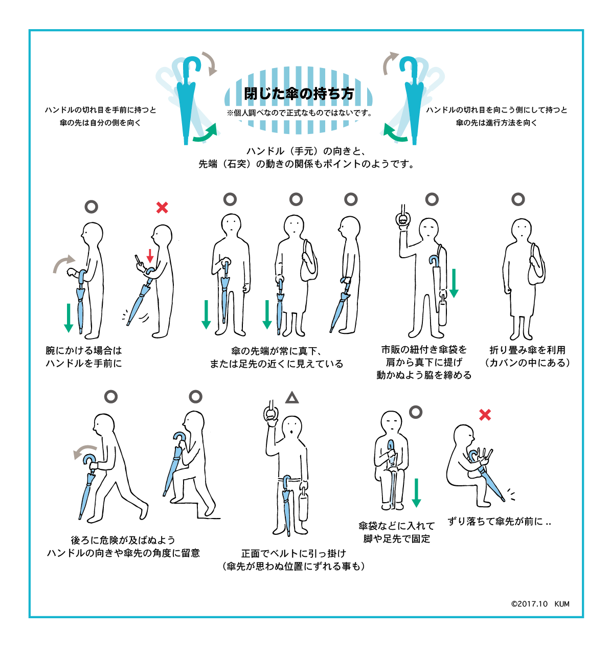 傘の持ち方の件について Haniho Kum Note