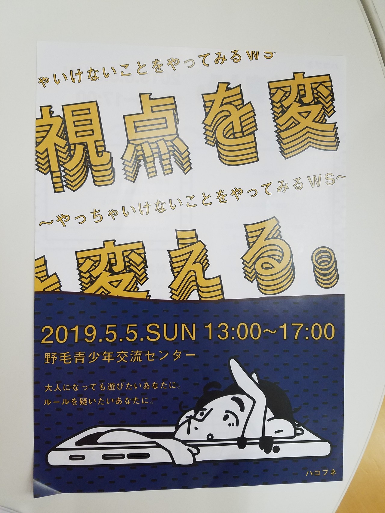 視点を変える やっちゃいけないことをやってみるワークショップ に参加して 目安2分 西田 貴博 ニッシー 24 Note