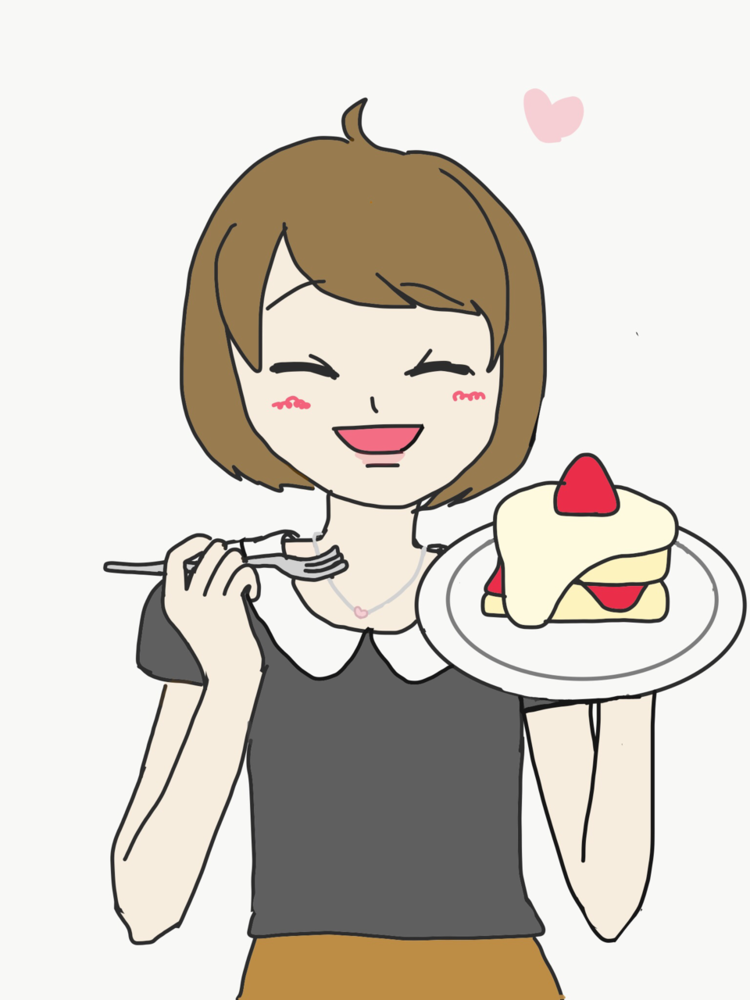 最高のケーキ を 食べる 女の子 イラスト ただのディズニー画像