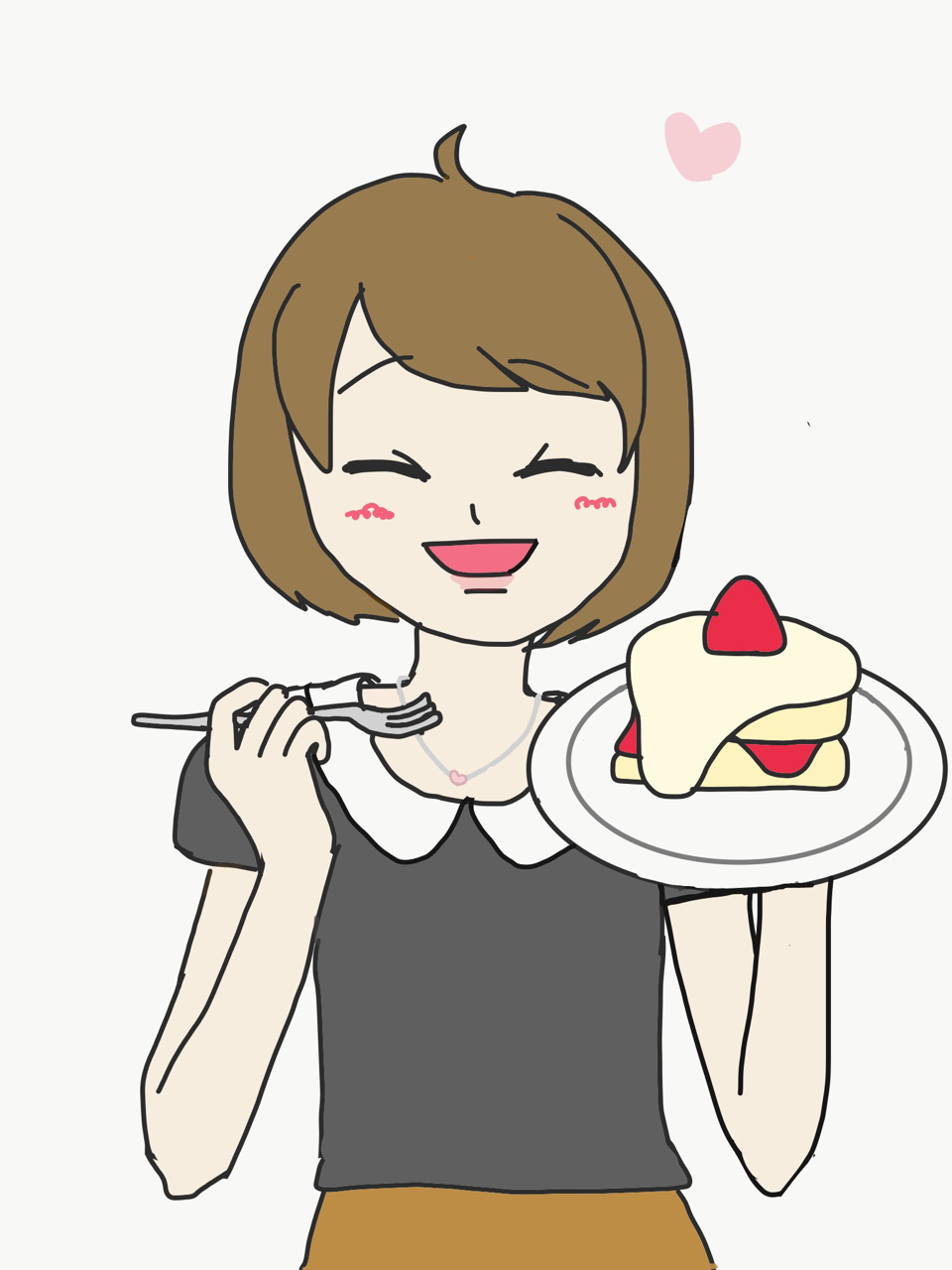 女の子 スイーツ ケーキ 食べる イラスト 605065 - Pngfreegejpsxvh