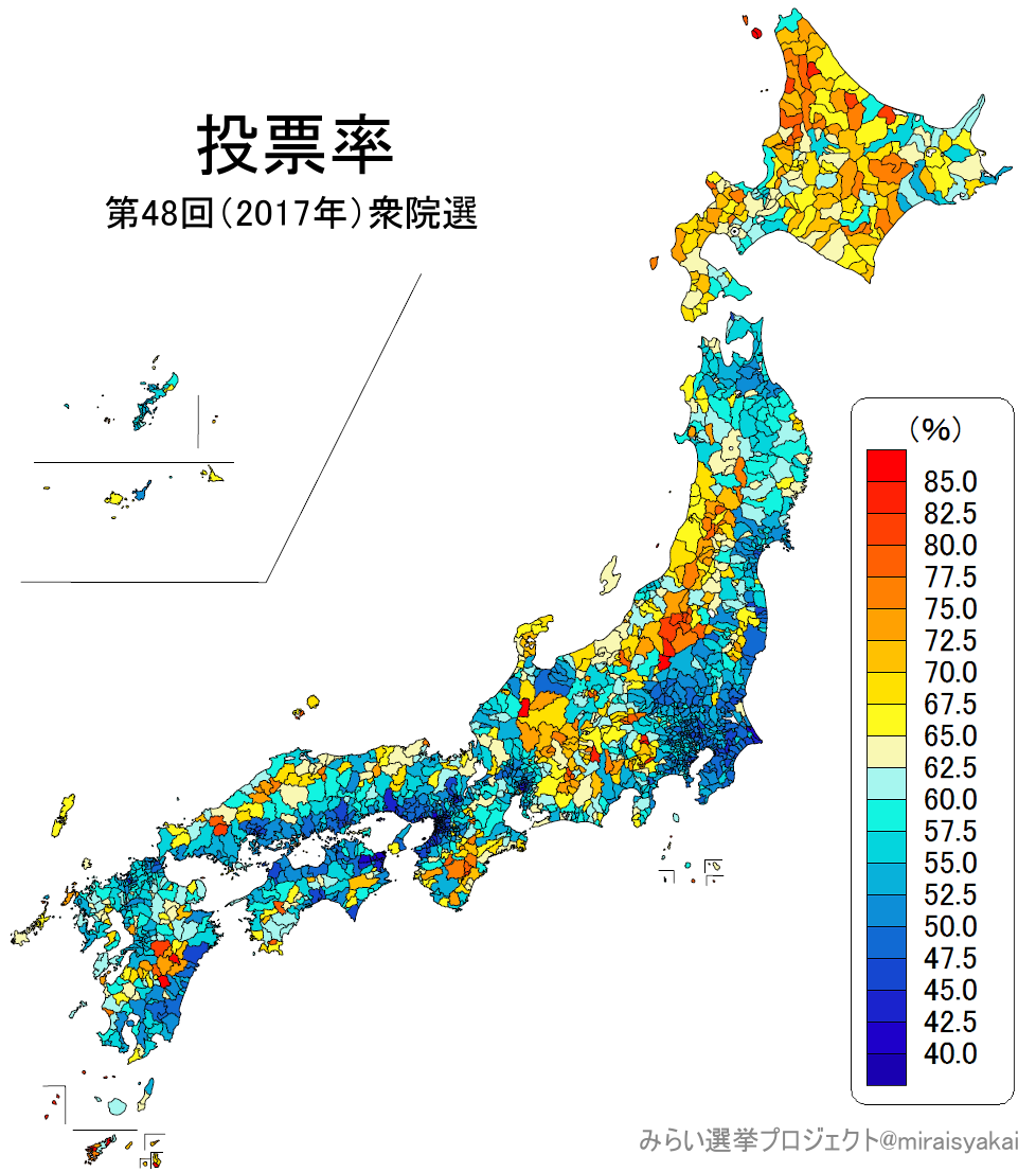 有権者数に応じて日本地図を変形させたら政党の地盤はどう見えるか 武器としての世論調査 番外編 三春充希 はる みらい選挙プロジェクト Note