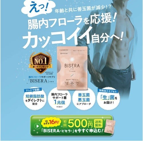 ビセラは男性向けのダイエットサプリ 男の評判と口コミ体験談レビュー 腸内フローラダイエット Note