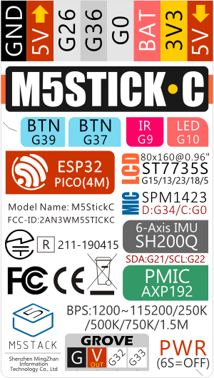 M5Stick-C Pins