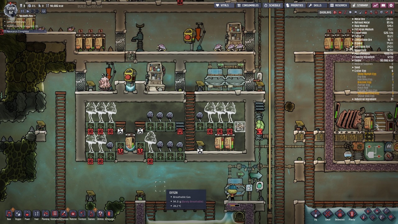 Oxygen Not Included Cycle 62 19 08 04 Ossan Note