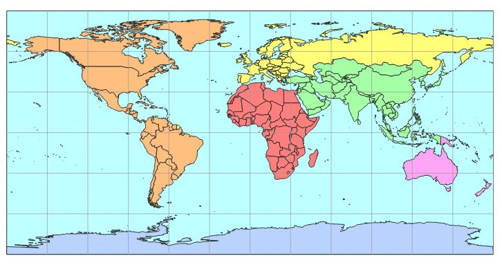 実習編 非専門家のためのqgis いろいろな図法の世界地図 はとば