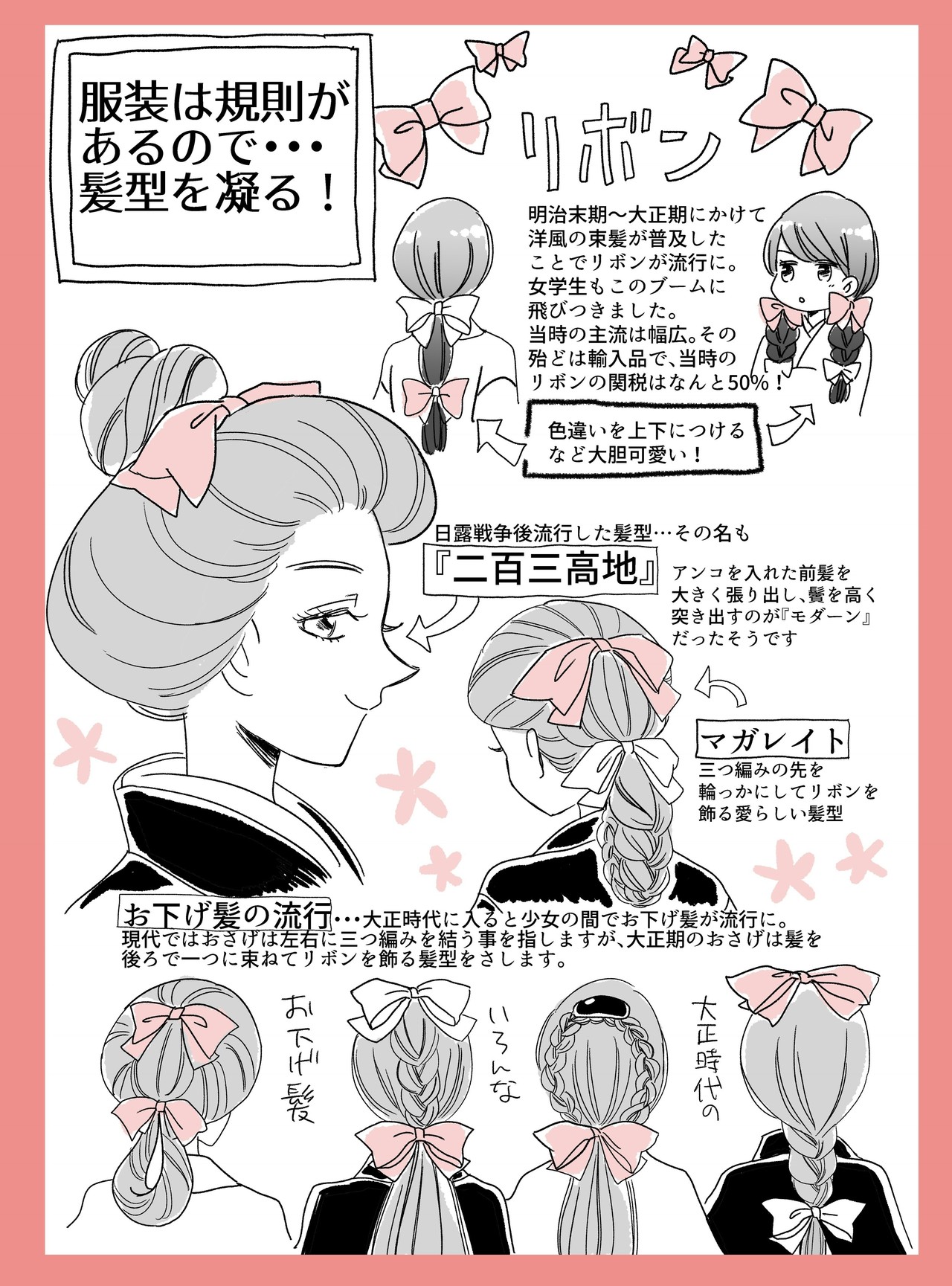 ベスト 大正時代 髪型 女性 ヘアスタイルギャラリー