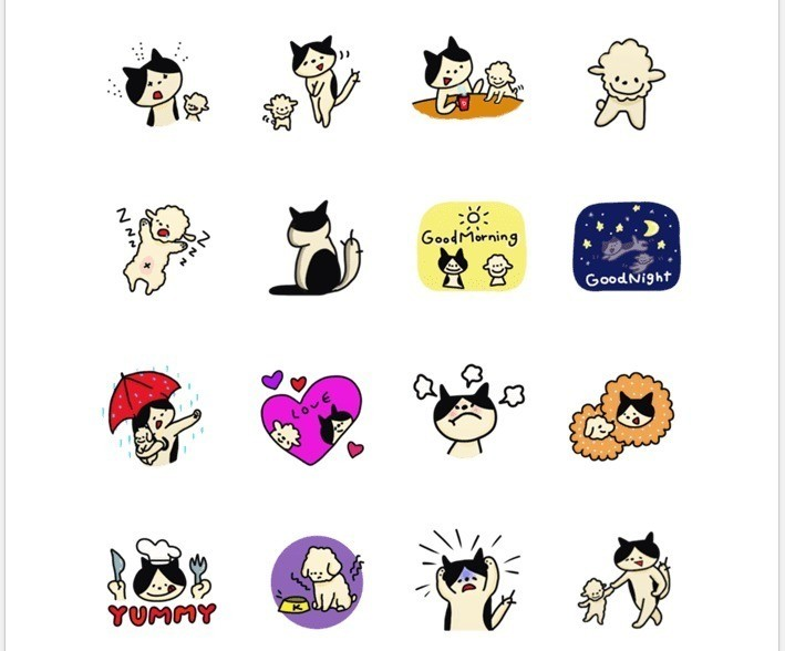 スタンプかわいいの さいころきのこ Note