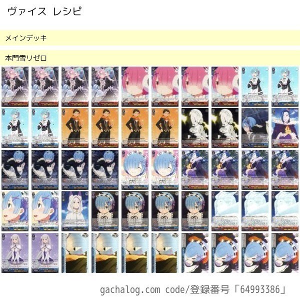 ヴァイス リゼロ8門説明は読んで下さい