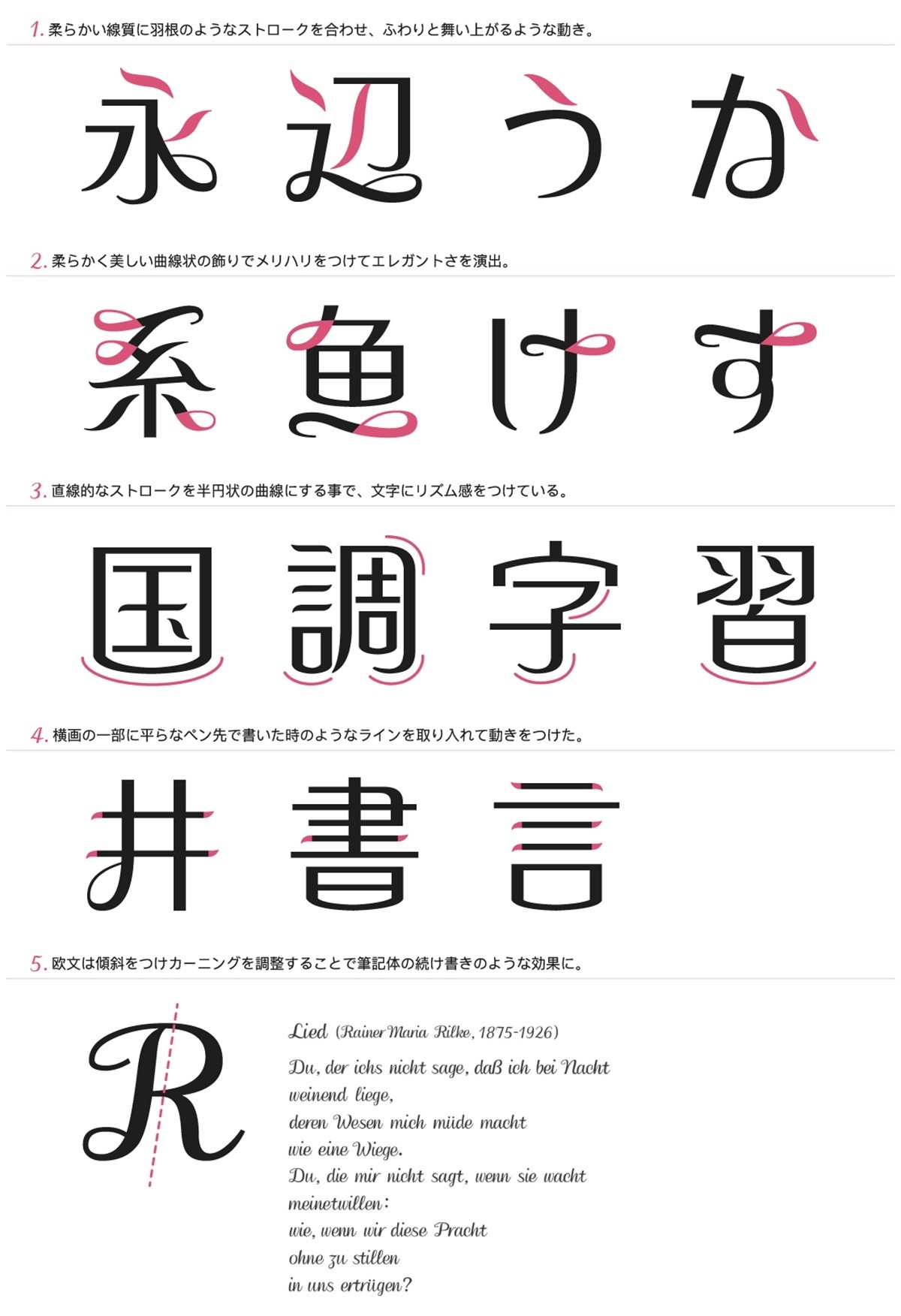ユニーク漢字 花 文字 デザイン インスピレーションを与える名言