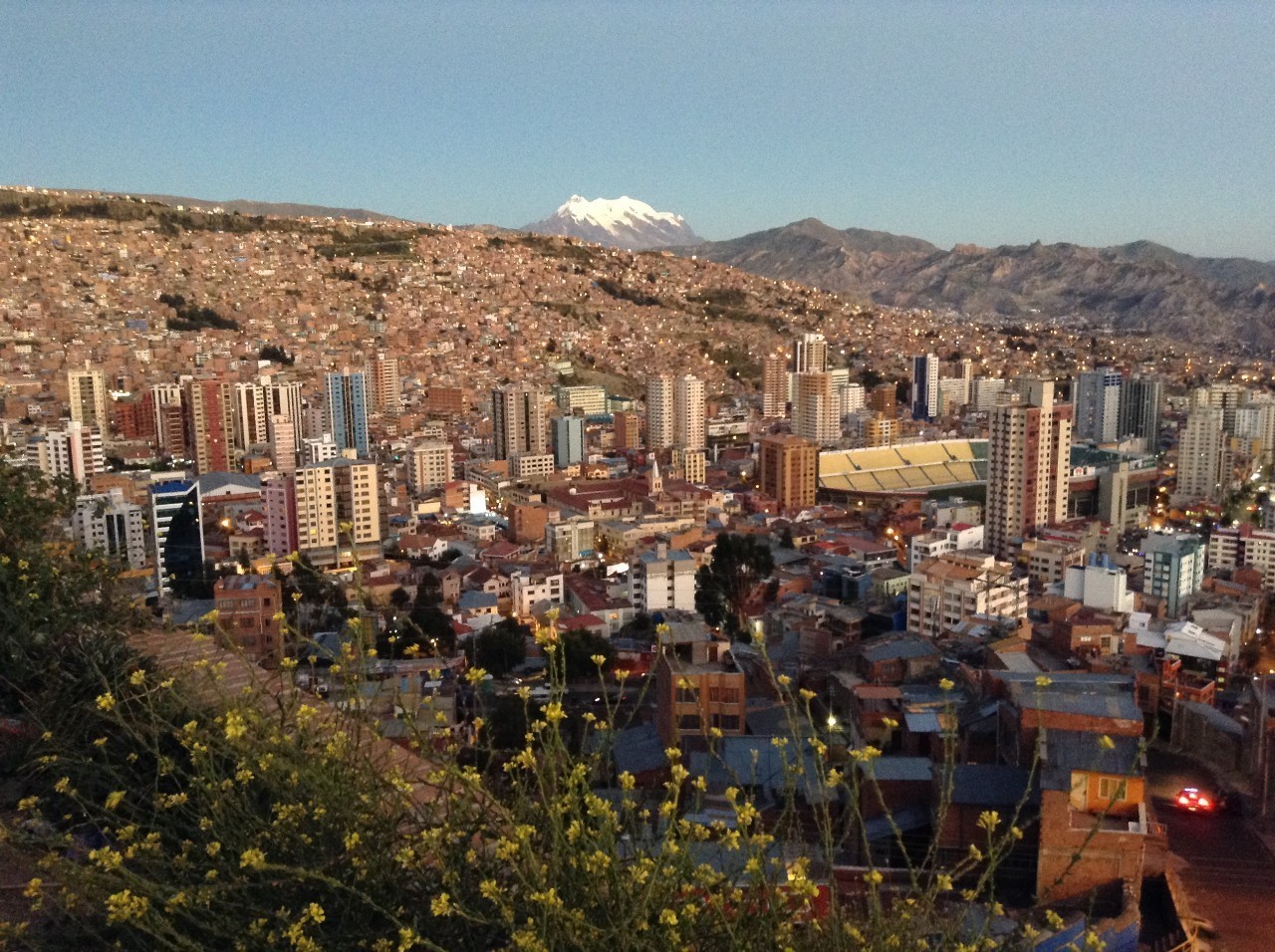 006 16年 ボリビアの首都ラパスで夜景を観た シーナ Note