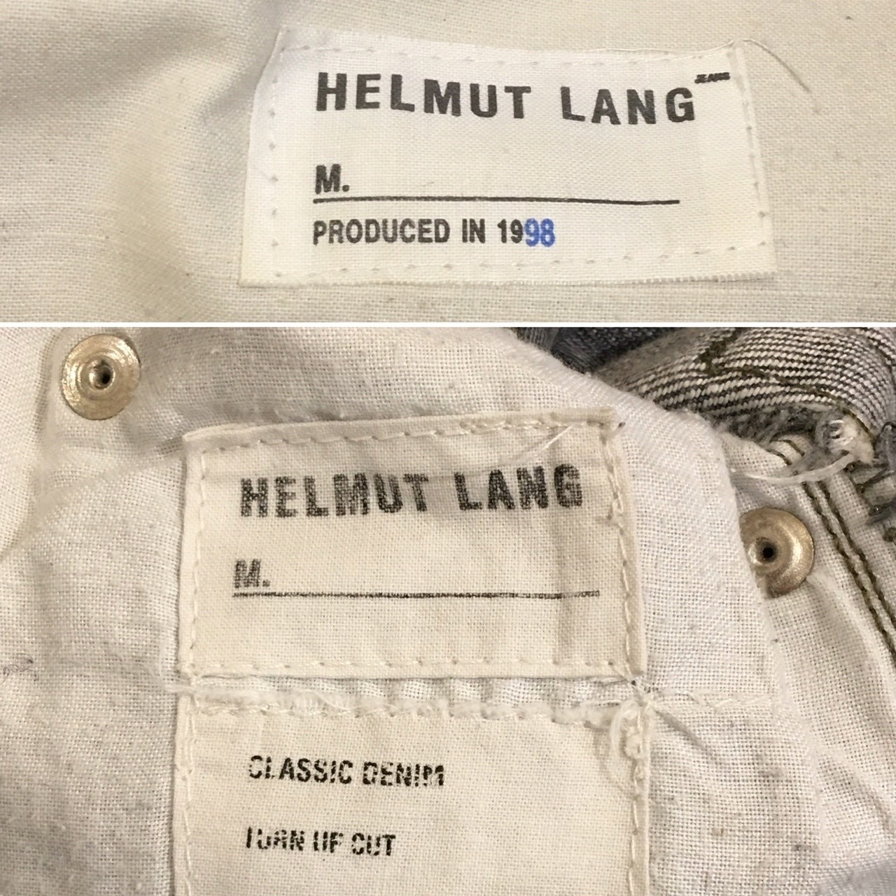 国内正規商品 【希少】HELMUT LANG 1999年 本人期 ペンキデニム 30