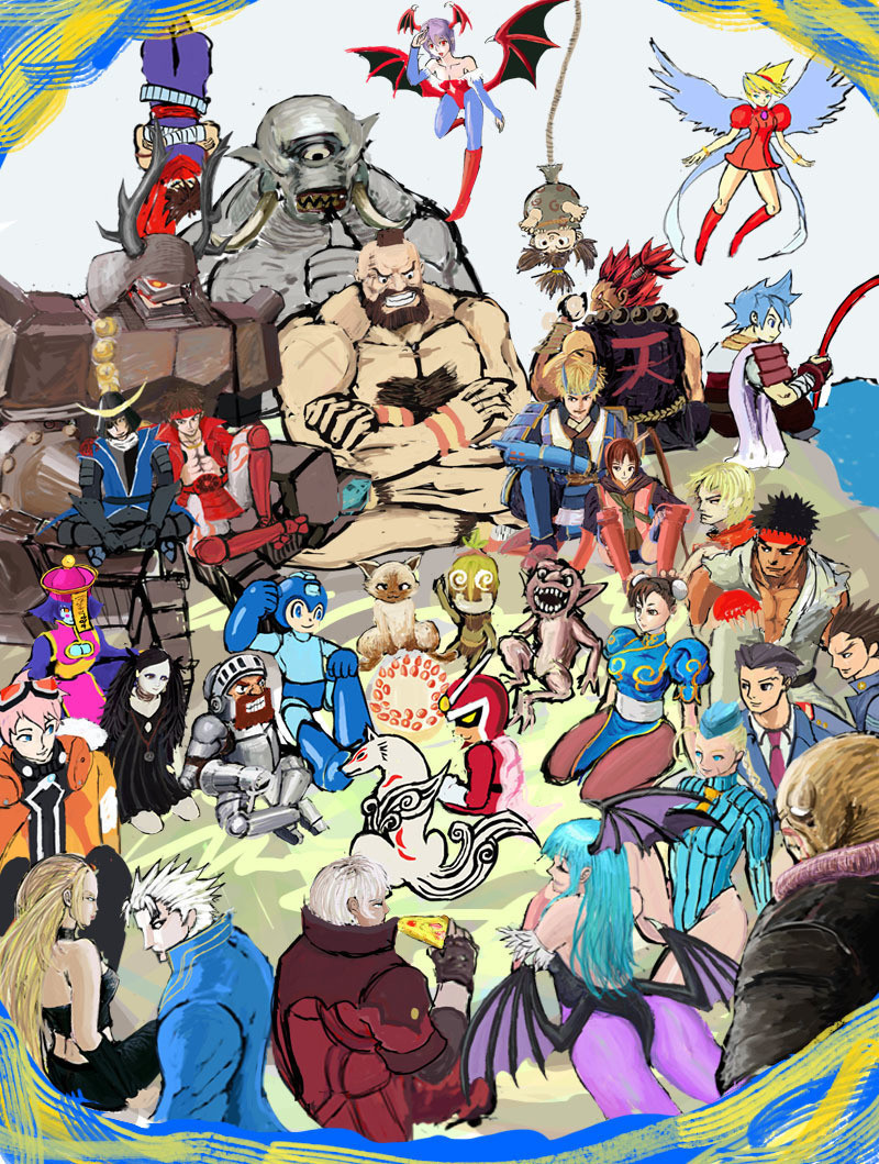 ロイヤリティフリー集合 絵 イラスト アニメ画像