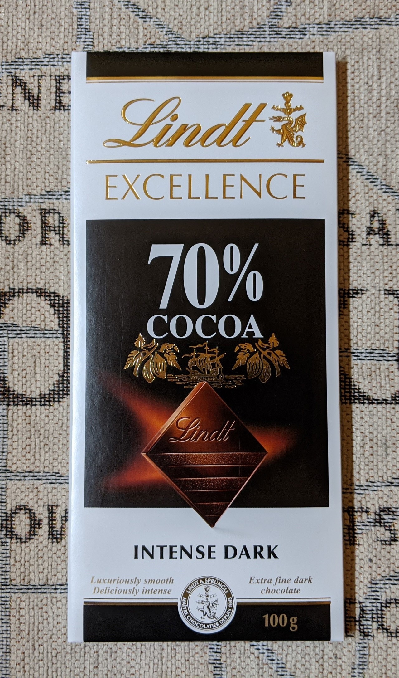 板チョコ日記 Lindt Excellence 70 Cocoa 編 板チョコ伯爵 Note
