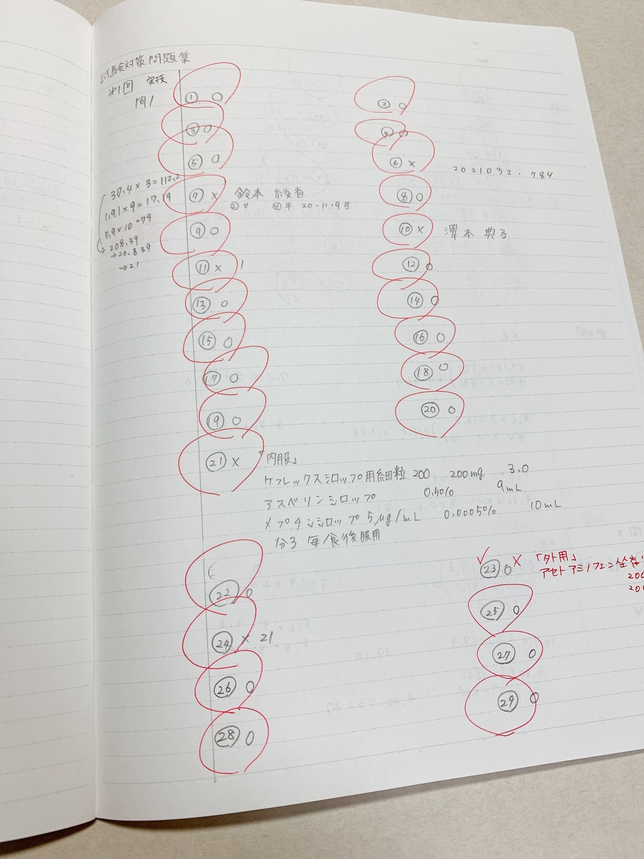 調剤事務認定実務者 あや 勉強方法 Note