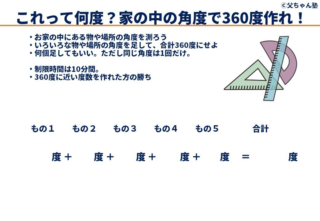 小学4年生算数 角度を楽しんじゃう まきやさねゆき しかけデザイナー Note