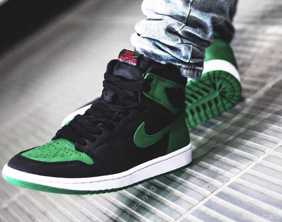 aj1 green pine