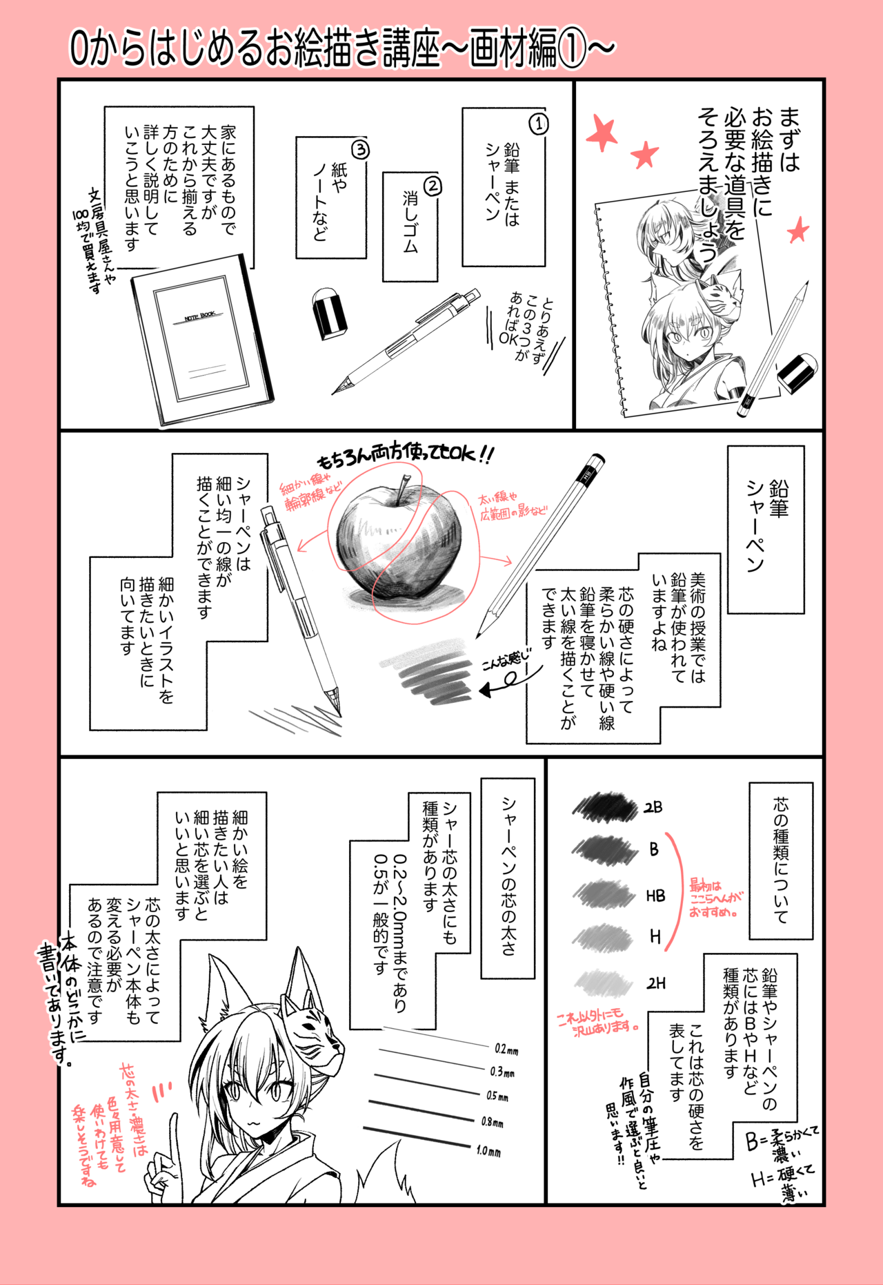 ゼロからはじめるお絵描き 紙と鉛筆 消しゴムがあれば絵は描ける Tkg Note