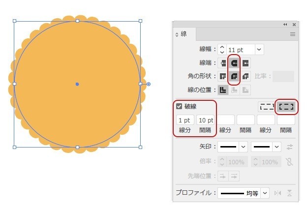 Illustratorでもこもこ円をつくる いむら Note