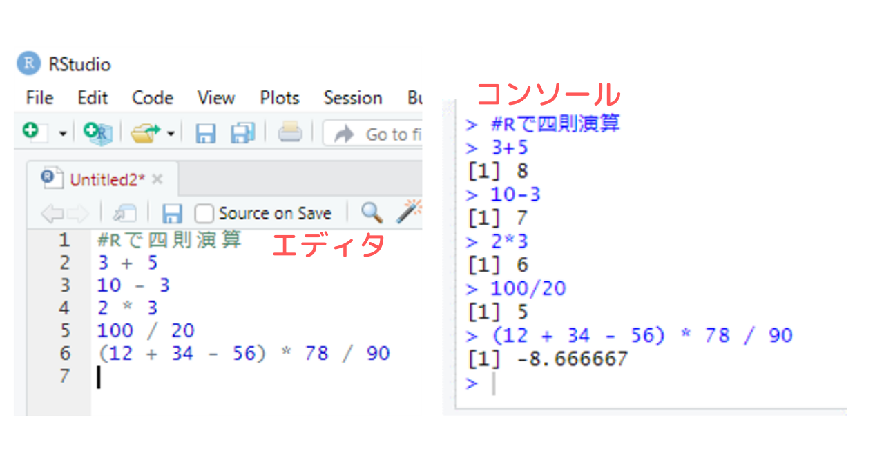 R言語 Rstudioを使って計算 はじめての関数 Eiko Programming Note