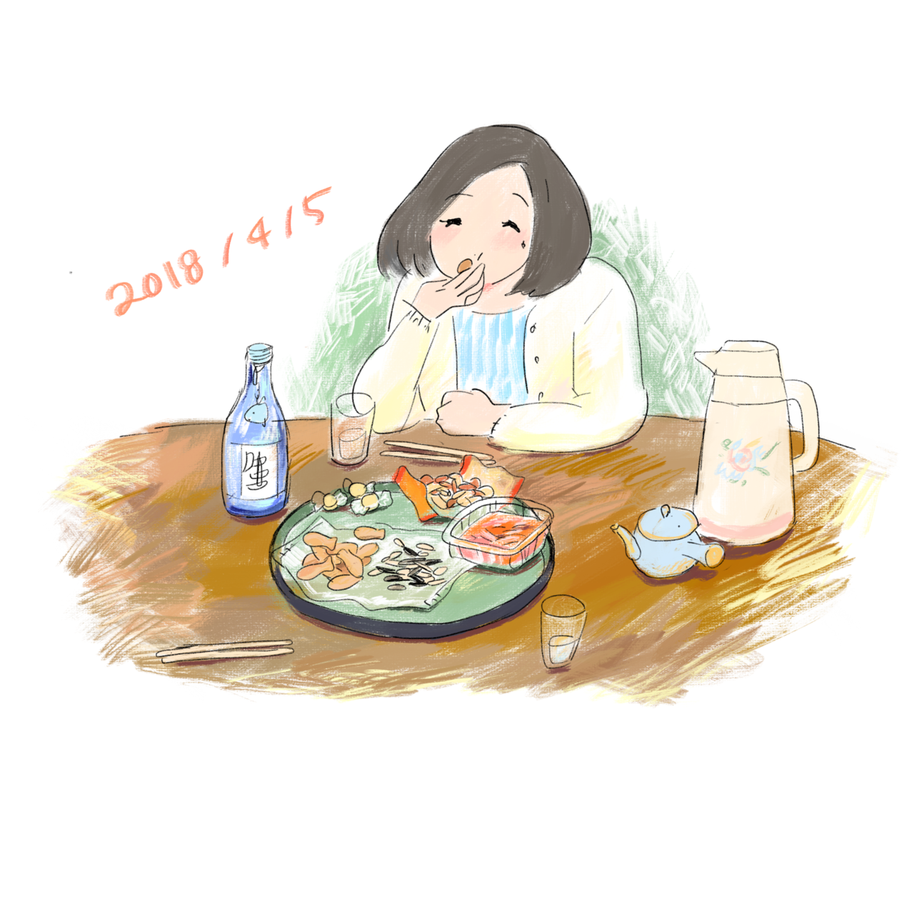 お酒と絵でふりかえること もちがわ Note