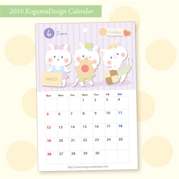 2016年カレンダー アキタヒロミ Note