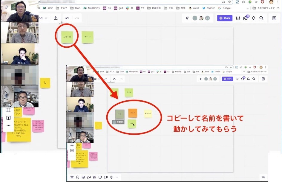 Zoomとmiroでリモートでの会議を可視化してみた Gaoryu Note