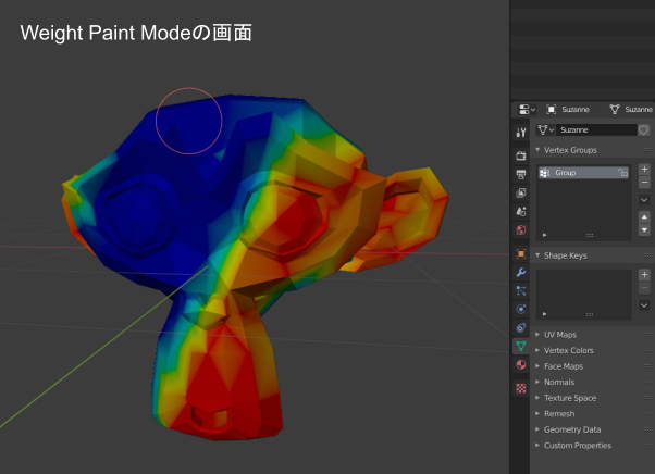 Blenderで頂点ウェイトをシェーダーノードで使う Hzuika Note