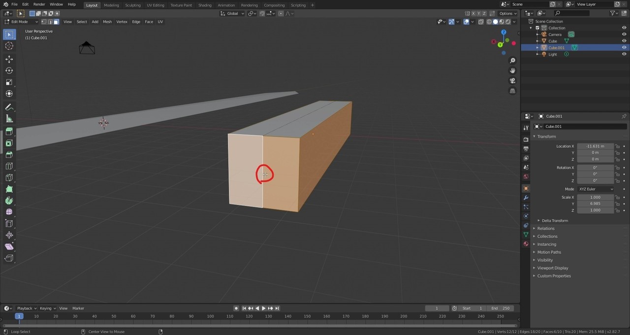 Blender ループ選択 凸yukitaka Note