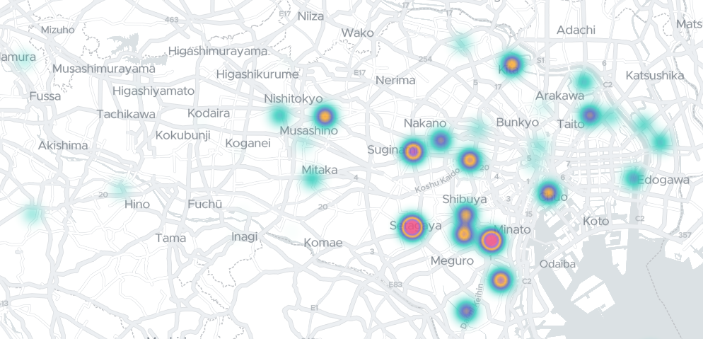 コロナ マップ 東京