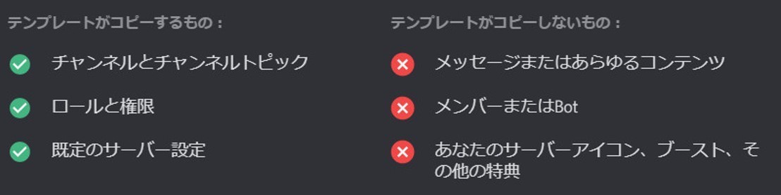 Discord 新機能のサーバーテンプレートとは 使用方法解説 Management Support Server Note