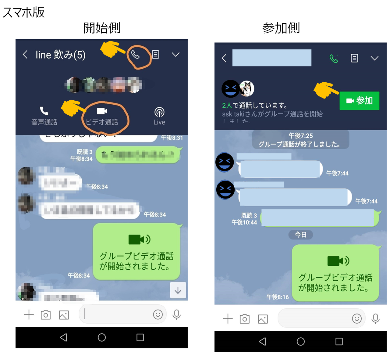 通話 line グループ